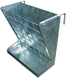 Heavy-Duty Galvanized Metal 2-in-1 Goat and Sheep Feeder
