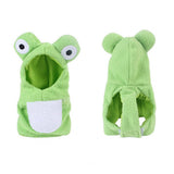 Frog Shape Cute Pet Parrot Outfit Winter Coat Warm Cozy Hooded Bird Fleece Cotton Clothes Lovely Bird Exotic Costume Style