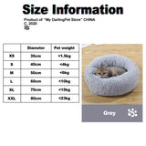 Fluffy Plush Cat Bed House Mat Beds for Cats Pet Products Super Soft Warm Long Plush Round Cat Dog Beds Houses for Cats Puppy