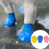 4Pc/Set Waterproof Paw Protector Balloon Rubber Rain Boots Cat Socks Footwear Anti Slip Pet Dog Shoes Puppy Chihuahua Botas Buty