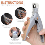 Dog Nail Scissors Pet Nail Clippers Cutter Grooming Electric Claw Scissors Cat Dog Products With Led Light Claw Nail Scissors