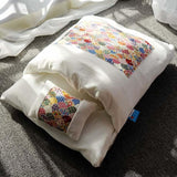 Winter Warm Pet Dog Cave Bed Soft Fleece Washable Removable for Cat Puppy Japanese Style Sleeping Bag Cushion House