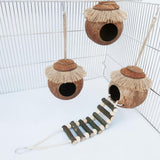 Pretty Pet Nest Globular Comfortable Reliable Cozy Hamster Warm Sleeping Cage with Ladder