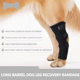 Pet Knee Pads Dog Support Brace For Leg Injury Recover Hock Joint Wrap Breathable Dog Legs Protector Support Health для собак