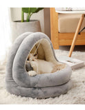 Enclosed Warm Cat Bed For Portable Pet House  Kittens Basket Cushion Pillow Mat Tent Puppy Nest Cave Cats Beds Cat Accessories