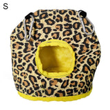 Pet Bird Parrot Cotton Owl Print Soft Warm Hanging Cage House Sleep Tent Bed Cave Nests Colored Cave-shaped Parrot Sleeping Nest
