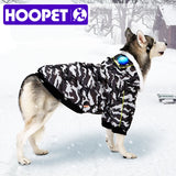 HOOPET New Style Pet Dog Clothes Winter Warm Cotton Clothes for Big Dog Leisure Style Camouflage Color  Winter Coat  Large Dog