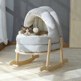 Enclosed Warm Cat Bed For Portable Pet House  Kittens Basket Cushion Pillow Mat Tent Puppy Nest Cave Cats Beds Cat Accessories