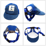Pet Dog Hats Breathable Cute Summer Baseball Sun Cap With Ear Holes For small medium large dog Outdoor Accessories Hiking Sports