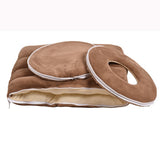 Removable Cat Cave Sleeping Bed Plush Cushion Pet House Dog Kennel Warm Plush Hamster Nest For Kitten Puppy Winter Cats Supplies