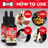 Minch Dogs Conditioners Pet Oil Natural Herbs Pet Care Oil Anxiety Relief Pain Joint Hip Strengthens Immunity Pain Relief