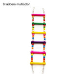 Parrots Toys Swing Balls Climbing Toy Chewing Training Ladders Hanging Hammock Natural Wood Birds Pets Bird Supplies