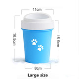 Dog Paw Cleaner Cup for Small Large Dogs Portable Outdoor Pet Foot Washer Cup Paw Clean Brush Soft Silicone Foot Wash Combs