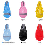 Pet Small Dog Raincoat PU Reflective Waterproof Clothes Hooded Jumpsuit Rainwear for Small Medium Dogs Teddy Chihuahua