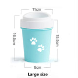 Dog Paw Cleaner Cup for Small Large Dogs Portable Outdoor Pet Foot Washer Cup Paw Clean Brush Soft Silicone Foot Wash Combs