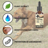 New Cat And Dog Ear Cleaner Pet Ear Drops For Infections Control Yeast Mites Removes Ear Mites And Ear Wax Relieve Itching