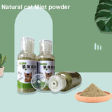 1 Bottle/bag Mint Leaf Powder Pet Cat Snacks Natural Cat Mint Powder Healthy Clean Teeth Cat Grass Powder Care Toys Pet Products