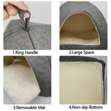 Dropshipping Foldable 2-in-1 Cat Bed Indoor Kitten Tent House Warm For Small Pet Pad Dog Nest  Cave Sleeping Cozy Plush Mat