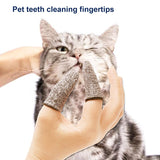 Pet Tooth Cleaning Fingercap Finger Toothbrush Teddy Dog Brush Bad Breath Tartar Teeth Dog Cat Cleaning Finger Cover Pet Supplie