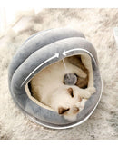 Enclosed Warm Cat Bed For Portable Pet House  Kittens Basket Cushion Pillow Mat Tent Puppy Nest Cave Cats Beds Cat Accessories