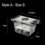 Baby Fishes Acrylic Aquarium Hatchery For Guppy Fish Isolation Breeding Box With Suction Cup Transparent Fish Tank Incubator