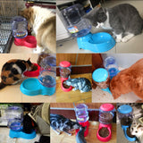 3.5L Dog Cat Feeder Bowl Automatic Pet Water Dispenser Drinking Fountain Bottle Plastic Pet Feeding Drinker Water Bowl