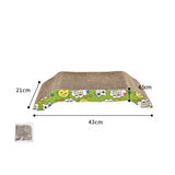 Cat Scratcher Board Corrugated Paper Toys With Bells Catnip Cat Scratcher Toy Grinding Nails Protect Furniture Pet Products