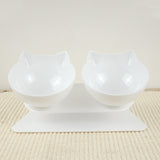 Cat Double Bowl Cat Bowl Dog Bowl  Non-slip Food Bowl With Raised Stand Cat Feeding &amp; Watering Supplies Dog Feeder Pet Supplies