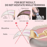 Dog Nail Scissors Pet Nail Clippers Cutter Grooming Electric Claw Scissors Cat Dog Products With Led Light Claw Nail Scissors