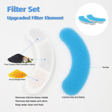 DownyPaws 4/8/12PCS Cat Water Fountain Replacement Filters for WF050/WF060 Activated Carbon Filter for Pet Auto Drinking Feeder