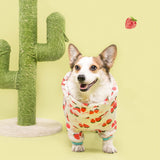 FATHIN Welsh Corgi Dog Waterproof Dog Coat Jumpsuit Pet Clothing Raincoat Dog Clothes with Reflective Strip L-6L for Large Dogs