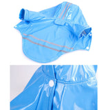 Pet Small Dog Raincoat PU Reflective Waterproof Clothes Hooded Jumpsuit Rainwear for Small Medium Dogs Teddy Chihuahua