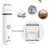 Baorun 3 IN 1 Pet Grooming Machine Dog Cat Hair Trimmer USB Rechargeable Pets Clippers Nail Grinding &amp; Hair Trimmer &amp; Foot Hair