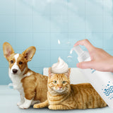 200ML Pet Dry Cleaning Foam Water-free Dog Cat Puppy Shower Gel Supp Shampoo Deodorant Sterilization Without Rinsing Pet supplie