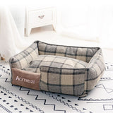 Pet Dog Bed Warm Pet Bed Removable Soft Pet Bed for Dogs Washable House Sofa Mats Sleeping Beds Cat Puppy Cotton Kennel Mat