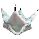Pet Sugar Glider Hamster Double-layer Hammock Thicken Plush Hanging Squirrel Sleeping Bag Mat
