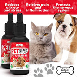 Minch Dogs Conditioners Pet Oil Natural Herbs Pet Care Oil Anxiety Relief Pain Joint Hip Strengthens Immunity Pain Relief