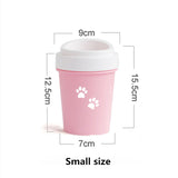 Dog Paw Cleaner Cup for Small Large Dogs Portable Outdoor Pet Foot Washer Cup Paw Clean Brush Soft Silicone Foot Wash Combs