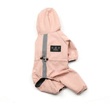 Dog Cat Clothes Waterproof Fashion Dog Jacket For Small Large Dog Bulldog Chihuahua Raincoat Reflective Adjustable Pet Jumpsuit