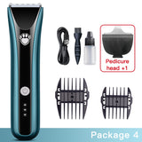 Professional Pet Hair Clipper Dog Electric Clippers Animal Grooming Clippers Cat Cutter Shaver Set IPX7 Waterproof Rechargeable