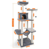 Cat's Tree Tower Condo Scratcher Home Furniture Pets House Hammock Cats Climbing Furniture Pets House Hammock Cat's Tree Tower