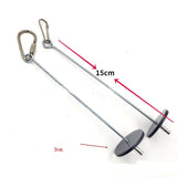 Pet Parrots Birds Food Holder Stainless Steel Fruit Spear Stick Fruit Vegetable Skewer Feeder Foraging Toys