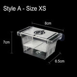 Baby Fishes Acrylic Aquarium Hatchery For Guppy Fish Isolation Breeding Box With Suction Cup Transparent Fish Tank Incubator