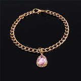 S-L Chic Crystal Pendant Pet Collar Fashion Holiday Party Collars For Pets Gold Color Chain Cats Puppy Dogs Supplies Accessories