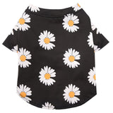 2020 New Fashion Flower Dog Hoodies Spring Summer Printed Dog Sweatshirt Soft Cotton Puppy Vest T-shirt Cat Dog Clothes