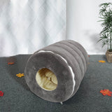 Removable Cat Cave Sleeping Bed Plush Cushion Pet House Dog Kennel Warm Plush Hamster Nest For Kitten Puppy Winter Cats Supplies