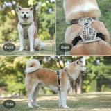 Pet Dog Harness 1000D Oxford Cloth Reflective Service Dog Vest with Vertical Handle Adjustable Dog Collars For Big Medium Dogs