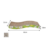 Cat Scratcher Board Corrugated Paper Toys With Bells Catnip Cat Scratcher Toy Grinding Nails Protect Furniture Pet Products