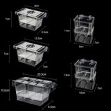 Baby Fishes Acrylic Aquarium Hatchery For Guppy Fish Isolation Breeding Box With Suction Cup Transparent Fish Tank Incubator