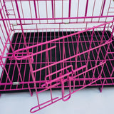 C600 Foldable portable 2.5mm iron wire plastic spraying rust prevention Kennel metal teddy dog rabbit cat pet big net cage